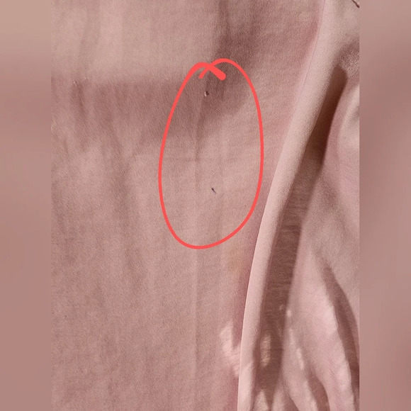 Roman's Tunic Womens Blush Button Up Blouse - Picture 6 of 11